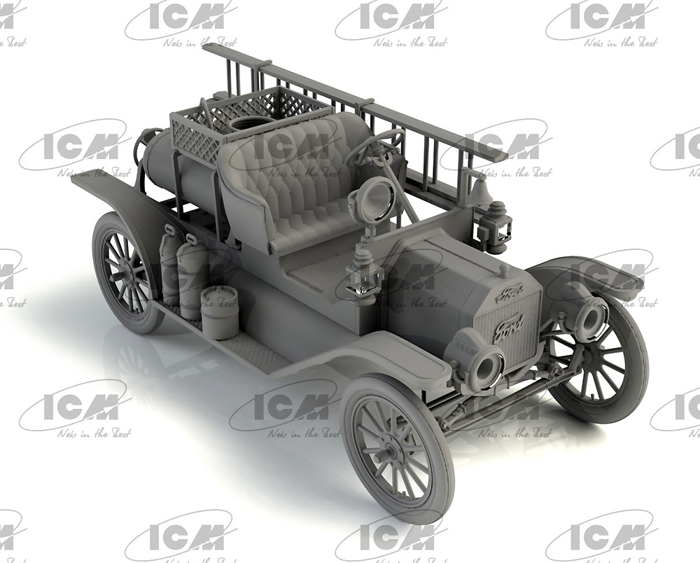 Ｔ型フォード 1914 消防車 プラモデル (ICM 1/35 ミリタリービークル・フィギュア No.35605) 商品画像_1