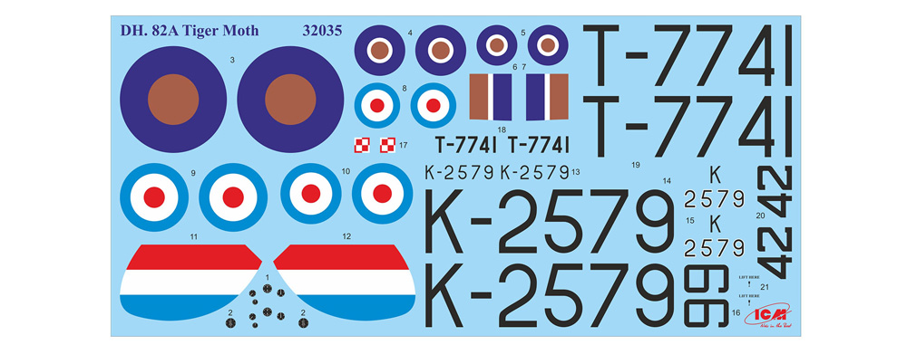 デ・ハビランド DH.82A タイガーモス w/RAF 士官候補生 プラモデル (ICM 1/32 エアクラフト No.32037) 商品画像_1