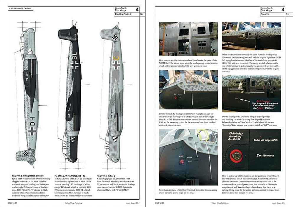 ハインケル He219 ウーフー ディテールガイド (改訂版) 本 (Valiantwings Airframe Album No.001) 商品画像_2