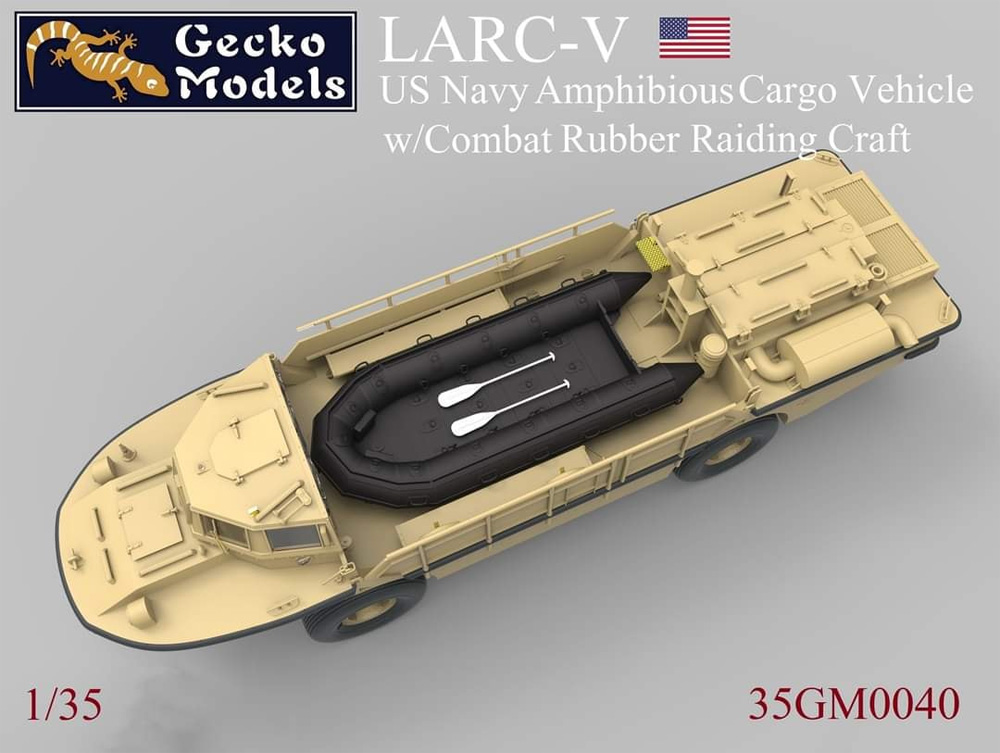 現用アメリカ海軍 LARC-V 水陸両用貨物輸送車 (近代改修型) プラモデル (ゲッコーモデル 1/35 ミリタリー No.35GM0040) 商品画像_2