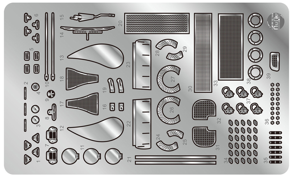 ポルシェ 935 K3/80 伊太利屋 1980 ル・マン24時間レース用 ディテールアップパーツ エッチング (NuNu ディテールアップパーツシリーズ No.NE24029) 商品画像_1