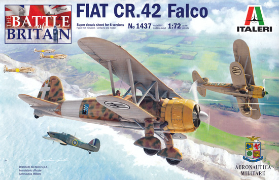 フィアット CR.42 ファルコ プラモデル (イタレリ 1/72 航空機シリーズ No.1437) 商品画像