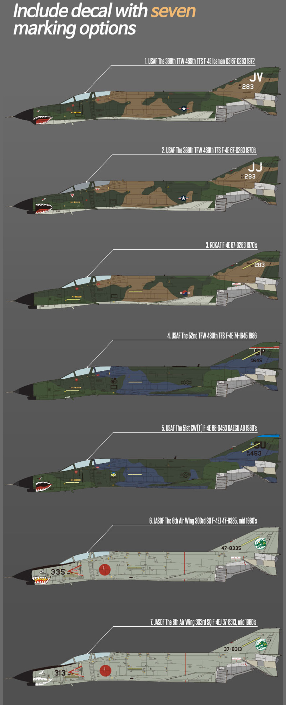 F-4E ファントム 2 ベトナム戦争 プラモデル (アカデミー 1/32 Scale Aircraft No.12133) 商品画像_2