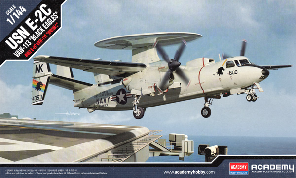 USN E-2C ホークアイ VAW-113 ブラックイーグルス プラモデル (アカデミー 1/144 Scale Aircrafts No.12623) 商品画像