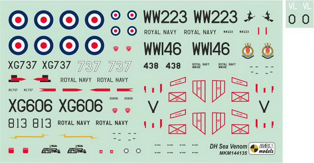 DH シーベノム FAW.21/22/ECM.21 イギリス艦隊 2in1 プラモデル (MARK 1 MARK 1 models No.MKM144135) 商品画像_2