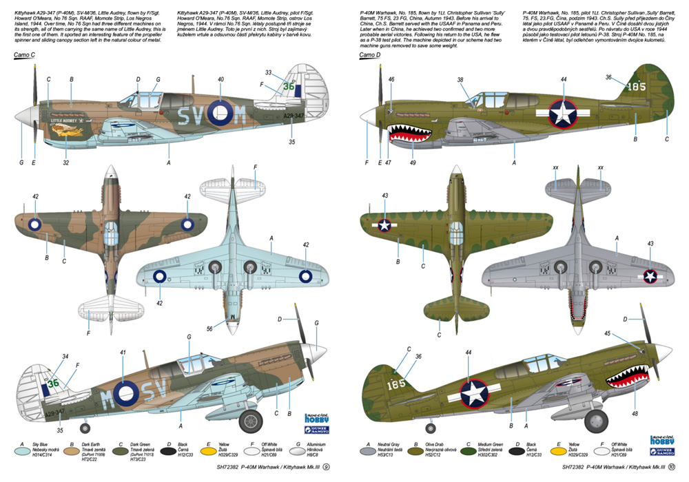 P-40M ウォーホーク / キティホーク Mk.3 プラモデル (スペシャルホビー 1/72 エアクラフト プラモデル No.SH72382) 商品画像_3