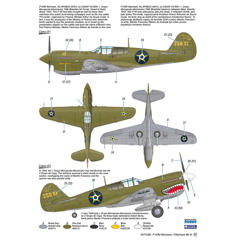 P-40M ウォーホーク / キティホーク Mk.3 プラモデル (スペシャルホビー 1/72 エアクラフト プラモデル No.SH72382) 商品画像_4