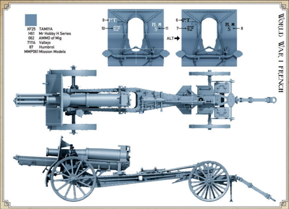 フランス C17S 155mm 榴弾砲 プラモデル (ダス ヴェルク 1/35 ミリタリー No.DW35022) 商品画像_4