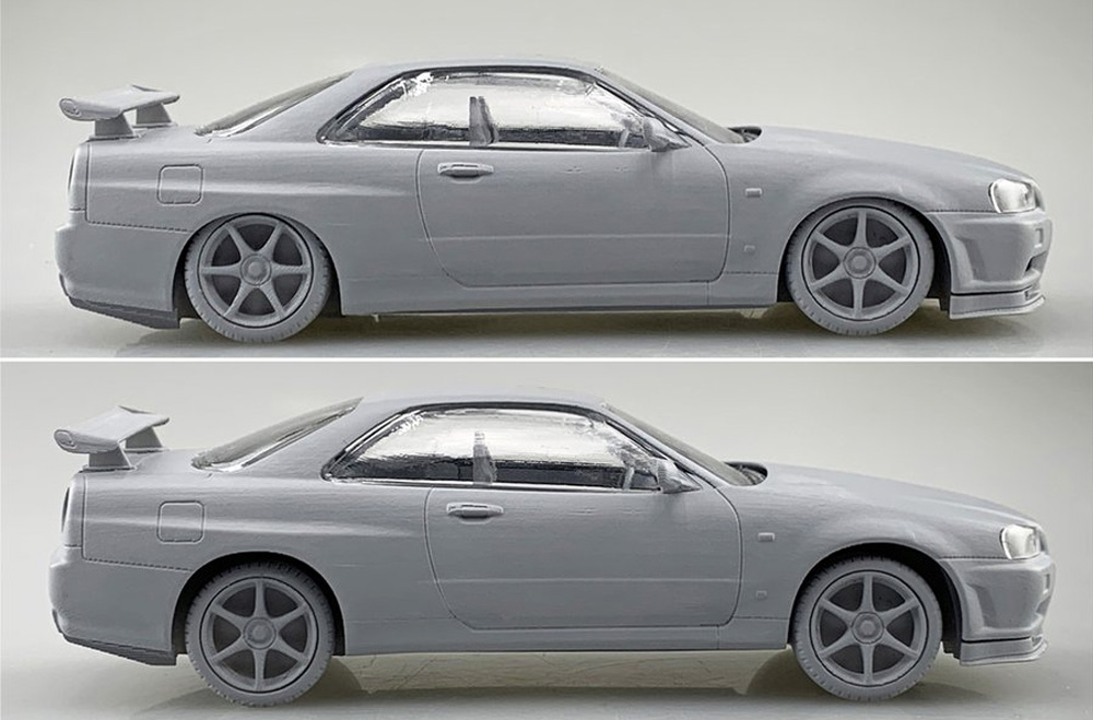 ニッサン R34 スカイライン GT-R ニュル (ミレニアムジェイド) プラモデル (アオシマ 1/32 ザ・スナップキット No.011-D) 商品画像_4