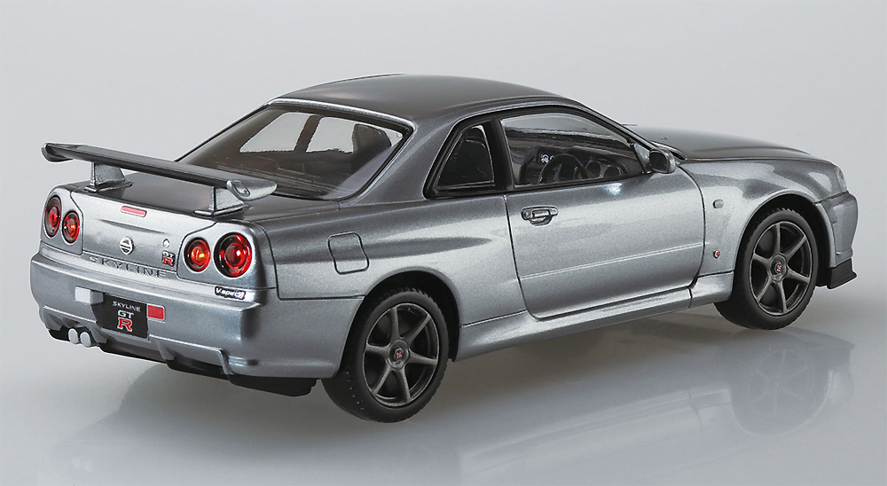 ニッサン R34 スカイライン GT-R ニュル (スパークリングシルバー) プラモデル (アオシマ ザ・スナップキット No.011-E) 商品画像_3