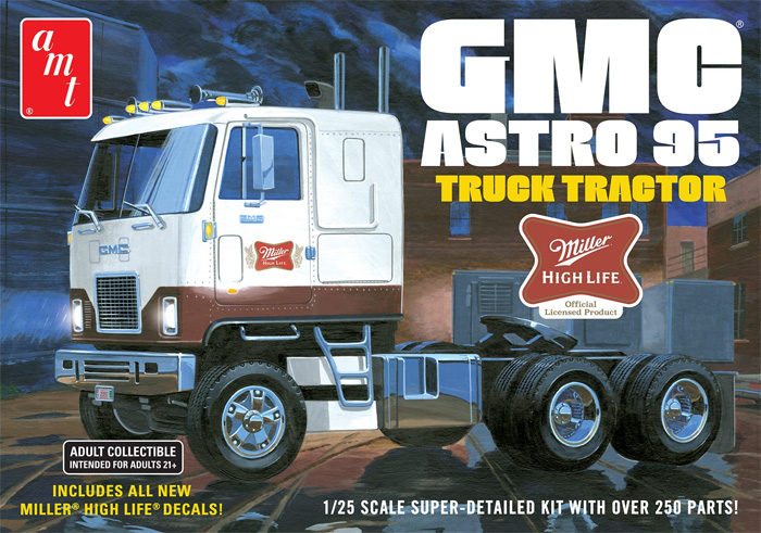 GMCアストロ 95 セミトラクター ミラービール プラモデル (amt 1/25 カーモデル No.AMT1230/60) 商品画像