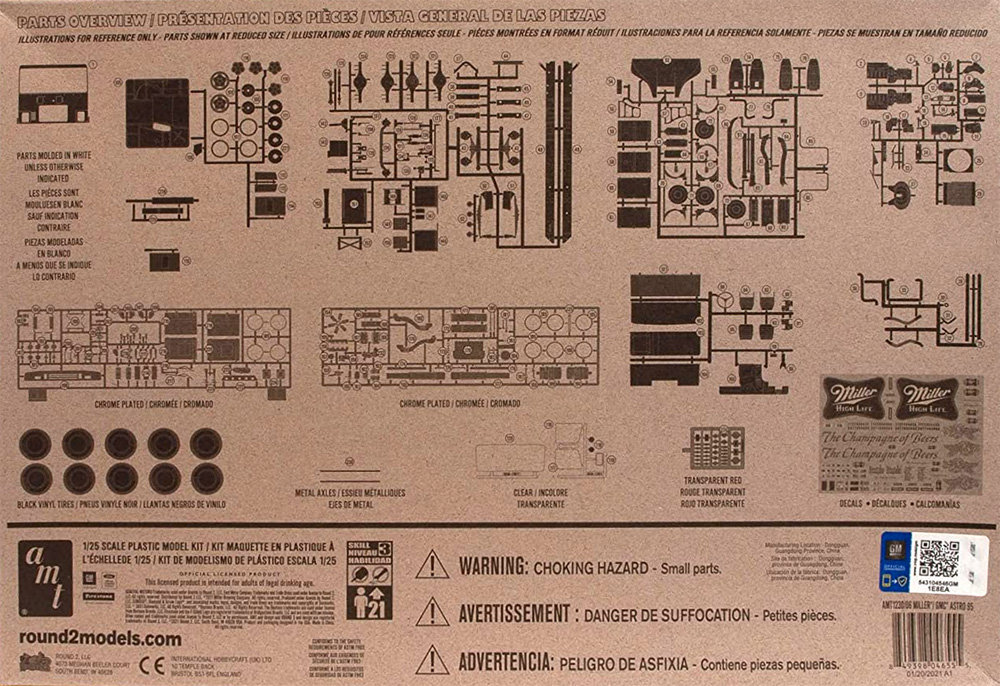 GMCアストロ 95 セミトラクター ミラービール プラモデル (amt 1/25 カーモデル No.AMT1230/60) 商品画像_1