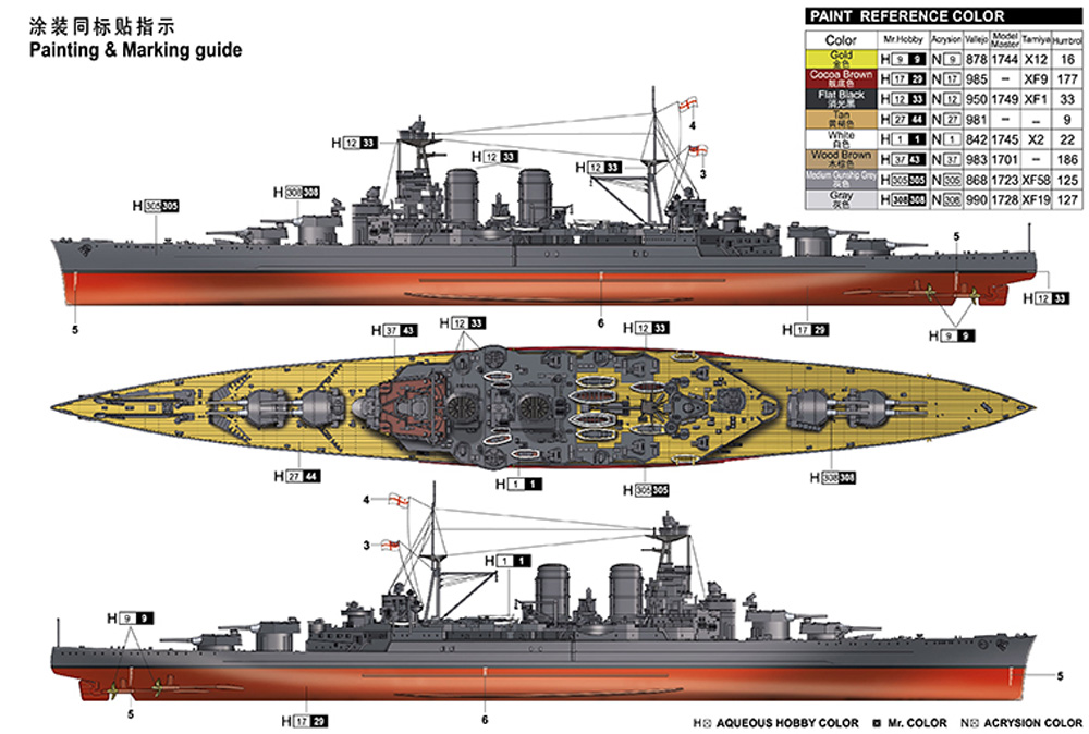 イギリス海軍 戦艦 HMS フッド 1941年 トップグレードキット プラモデル (I Love Kit ミリタリー No.65703) 商品画像_1