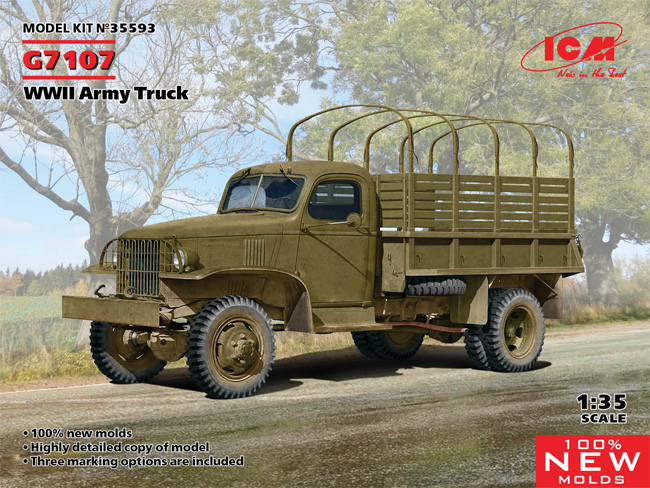 G7107 WW2 軍用トラック プラモデル (ICM 1/35 ミリタリービークル・フィギュア No.35593) 商品画像