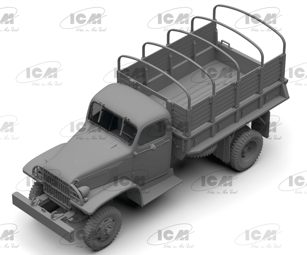 G7107 WW2 軍用トラック プラモデル (ICM 1/35 ミリタリービークル・フィギュア No.35593) 商品画像_2