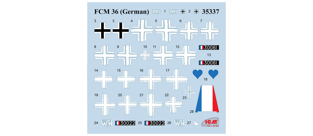 FCM36 軽戦車 ドイツ軍仕様 プラモデル (ICM 1/35 ミリタリービークル・フィギュア No.35337) 商品画像_1