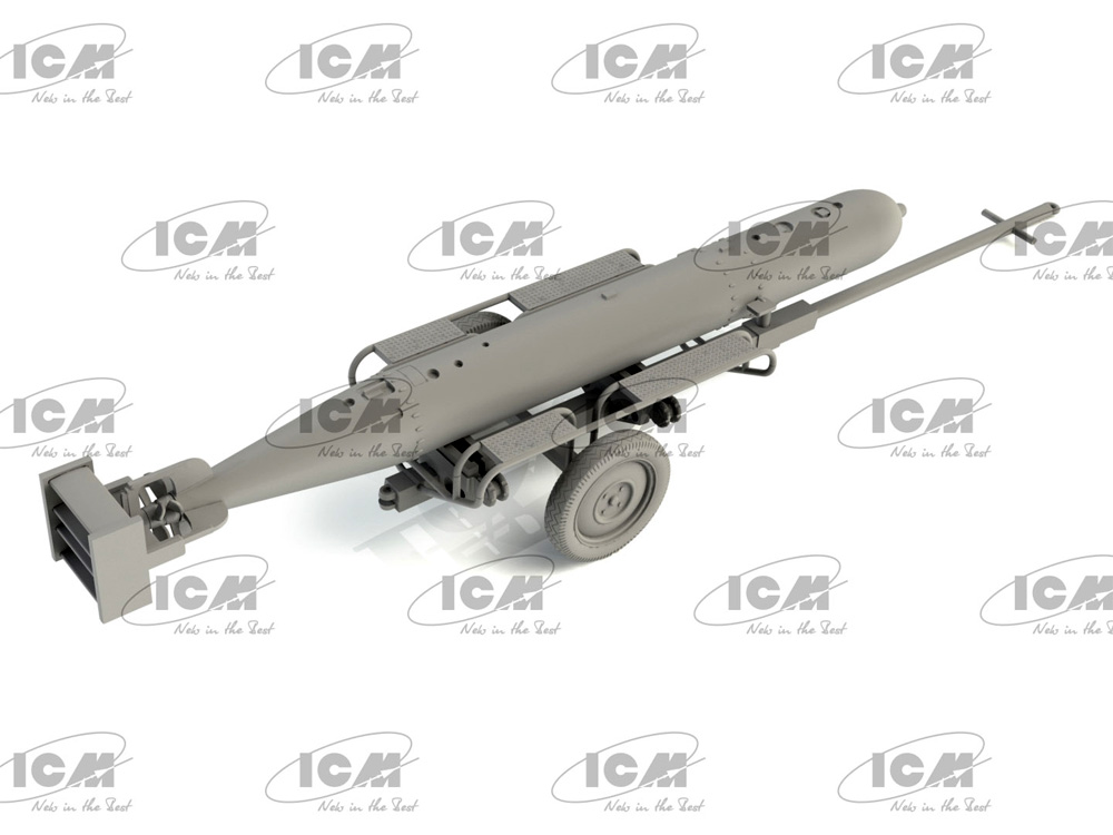 WW2 ドイツ 魚雷牽引トレーラー プラモデル (ICM 1/48 ミリタリービークル No.48404) 商品画像_2