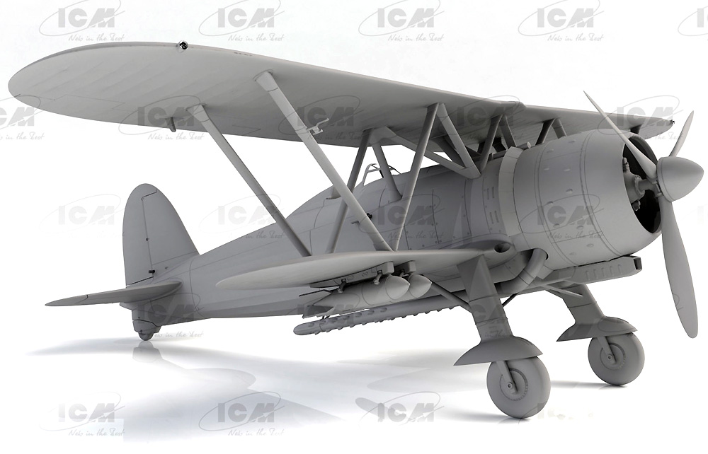 CR.42 ファルコ w/イタリアパイロット 熱帯仕様 プラモデル (ICM 1/32 エアクラフト No.32025) 商品画像_2