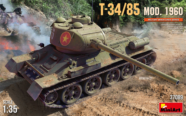 T-34/85 Mod.1960 プラモデル (ミニアート 1/35 ミリタリーミニチュア No.37089) 商品画像