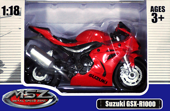 スズキ GSX-R1000 レッド 完成品 (童友社 ダイキャストモーターサイクル No.DYS-67703-1) 商品画像