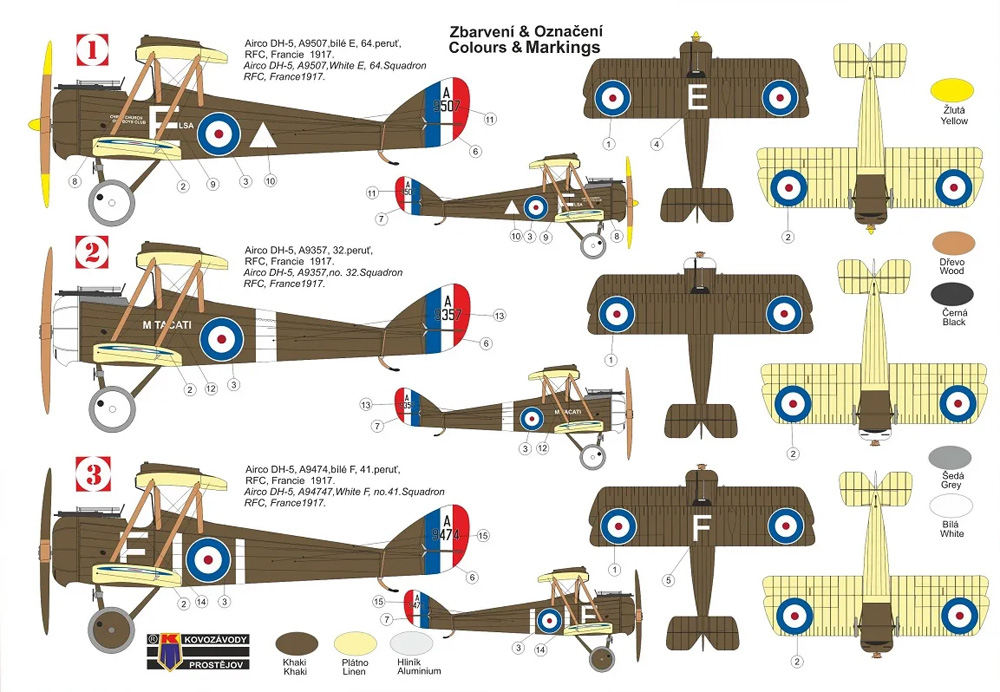 エアコー DH-5 イギリス陸軍航空隊 プラモデル (KPモデル 1/72 エアクラフト プラモデル No.KPM0254) 商品画像_1