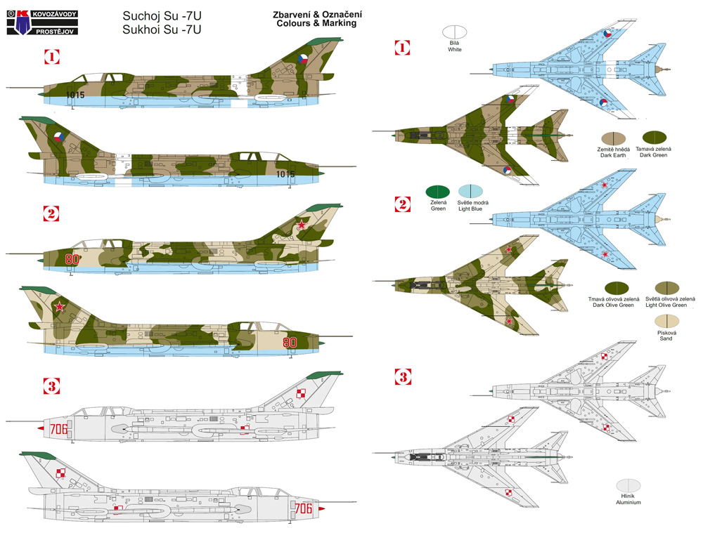 スホーイ Su-7U ワルシャワ条約機構加盟国 プラモデル (KPモデル 1/48 エアクラフト プラモデル No.KPM4821) 商品画像_1