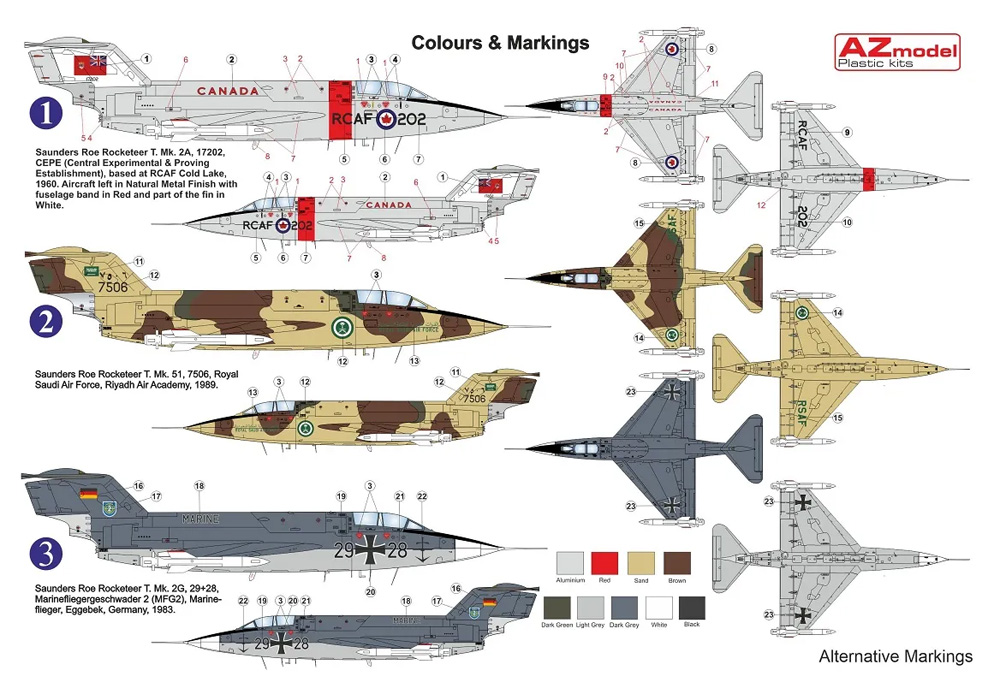 サンダース ロー ロケッティア T.Mk.51/2A/2G プラモデル (AZ model 1/72 エアクラフト プラモデル No.AZ7692) 商品画像_1