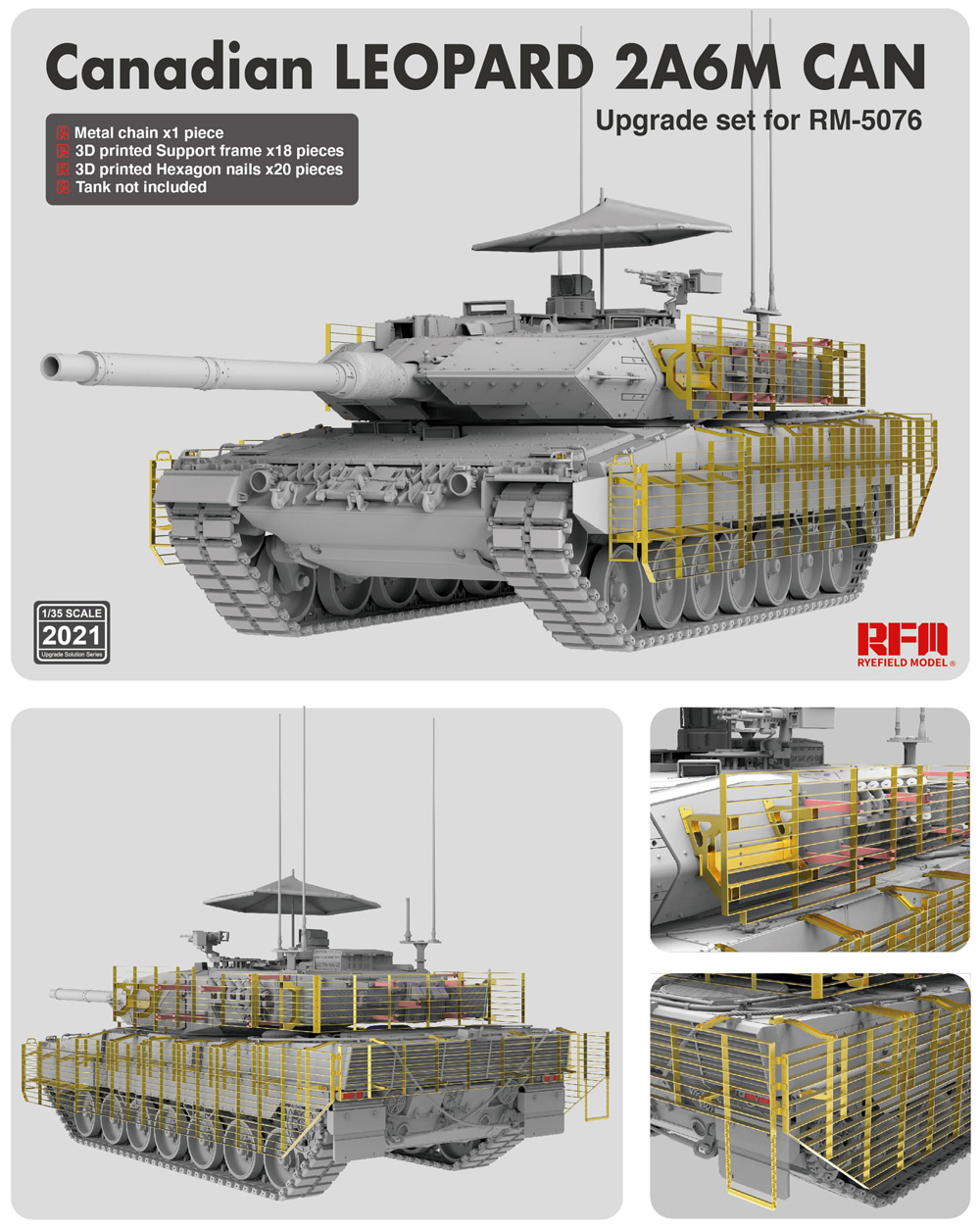 カナダ軍 レオパルト 2A6M CAN プラモデル (ライ フィールド モデル 1/35 Military Miniature Series No.5076) 商品画像_1