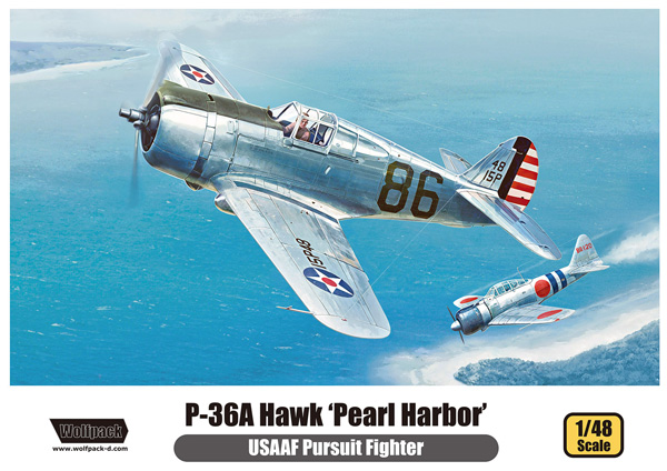 P-36A ホーク パールハーバー プラモデル (ウルフパック ウルフパックデザイン プレミアムエディションキット No.WP14811) 商品画像