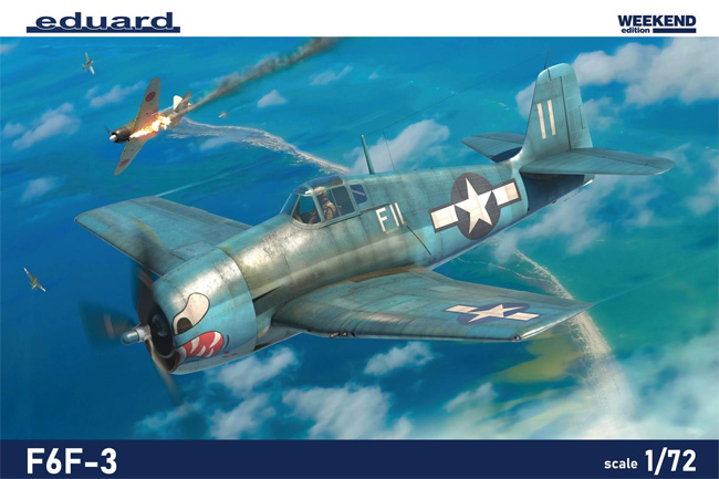 グラマン F6F-3 ヘルキャット プラモデル (エデュアルド 1/72 ウィークエンド エディション No.7457) 商品画像