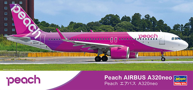 Peach エアバス A320neo プラモデル (ハセガワ 1/200 飛行機 限定生産 No.10846) 商品画像