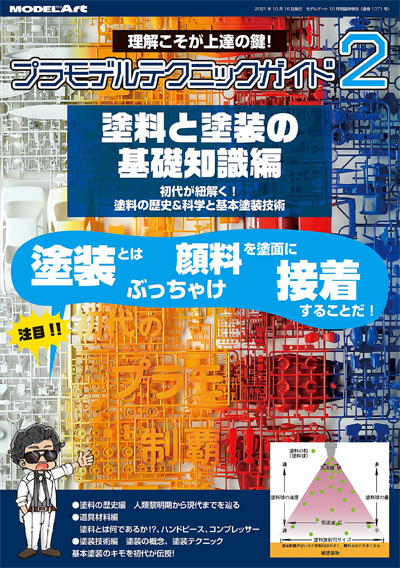 プラモデルテクニックガイド 2 塗料と塗装の基礎知識編 本 (モデルアート テクニックガイド・資料集 No.08734-10) 商品画像