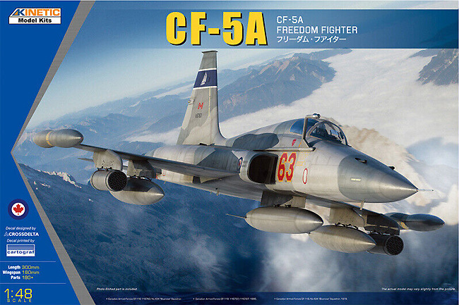 CF-5A フリーダムファイター プラモデル (キネティック 1/48 エアクラフト プラモデル No.K48109) 商品画像