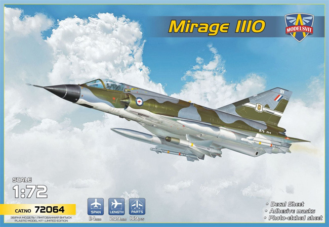 ミラージュ 3O 戦闘攻撃機 プラモデル (モデルズビット 1/72 エアクラフト プラモデル No.72064) 商品画像