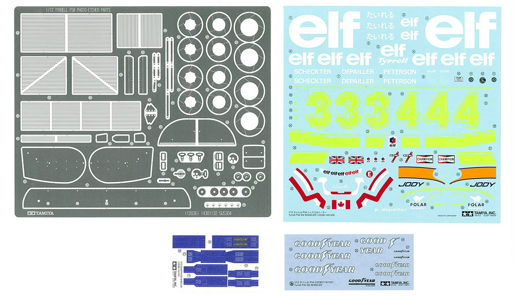 タイレル P34 シックスホイーラー (エッチングパーツ付) プラモデル (タミヤ 1/12 ビッグスケールシリーズ No.12036) 商品画像_1
