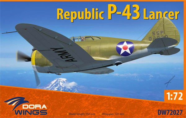 リパブリック P-43 ランサー プラモデル (ドラ ウイングス 1/72 エアクラフト プラモデル No.DW72027) 商品画像