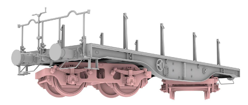 ドイツ軍用 シムス 48t 大型平台貨車 プラモデル (ティーモデル 1/35 ミリタリー プラモデル No.TK3504C) 商品画像_1