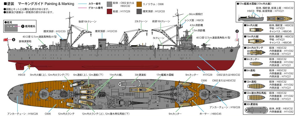 日本海軍 工作艦 明石 プラモデル (ピットロード 1/700 スカイウェーブ W シリーズ No.W225) 商品画像_1