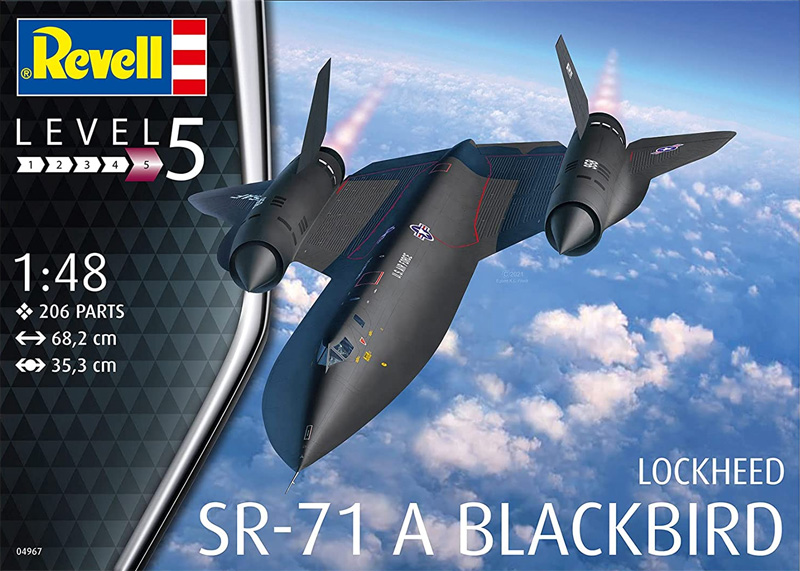 ロッキード SR-71A ブラックバード プラモデル (レベル 1/48 飛行機モデル No.04967) 商品画像