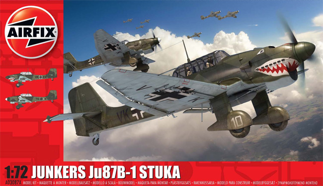 ユンカース Ju87B-1 スツーカ プラモデル (エアフィックス 1/72 ミリタリーエアクラフト No.A03087A) 商品画像