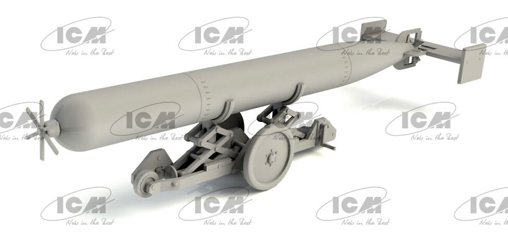 WW2 イギリス 魚雷牽引トレーラー プラモデル (ICM 1/48 エアクラフト プラモデル No.48405) 商品画像_4