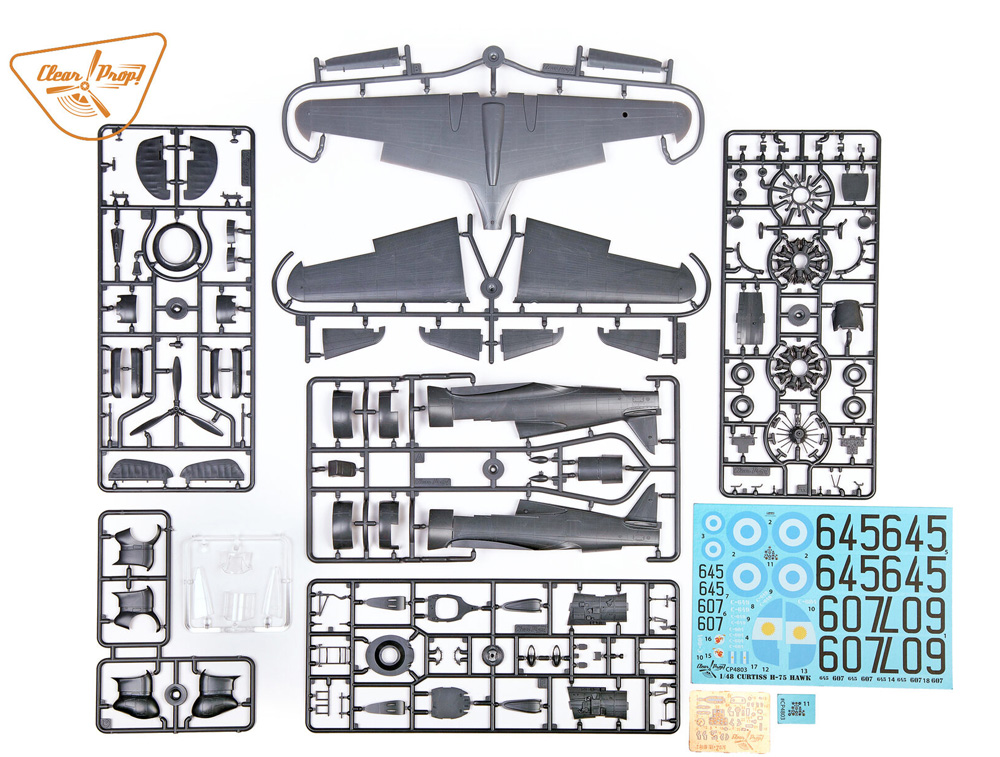 H-75O ホーク プラモデル (クリアープロップ 1/48 スケールモデル No.CP4803) 商品画像_1