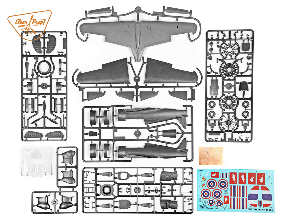 H-75N ホーク プラモデル (クリアープロップ 1/48 スケールモデル No.CP4804) 商品画像_1