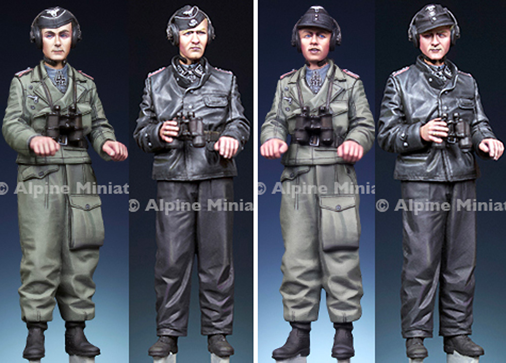 WW2 ドイツ パンツァーエース セット (2体入) レジン (アルパイン 1/35 フィギュア No.AM35292) 商品画像_1