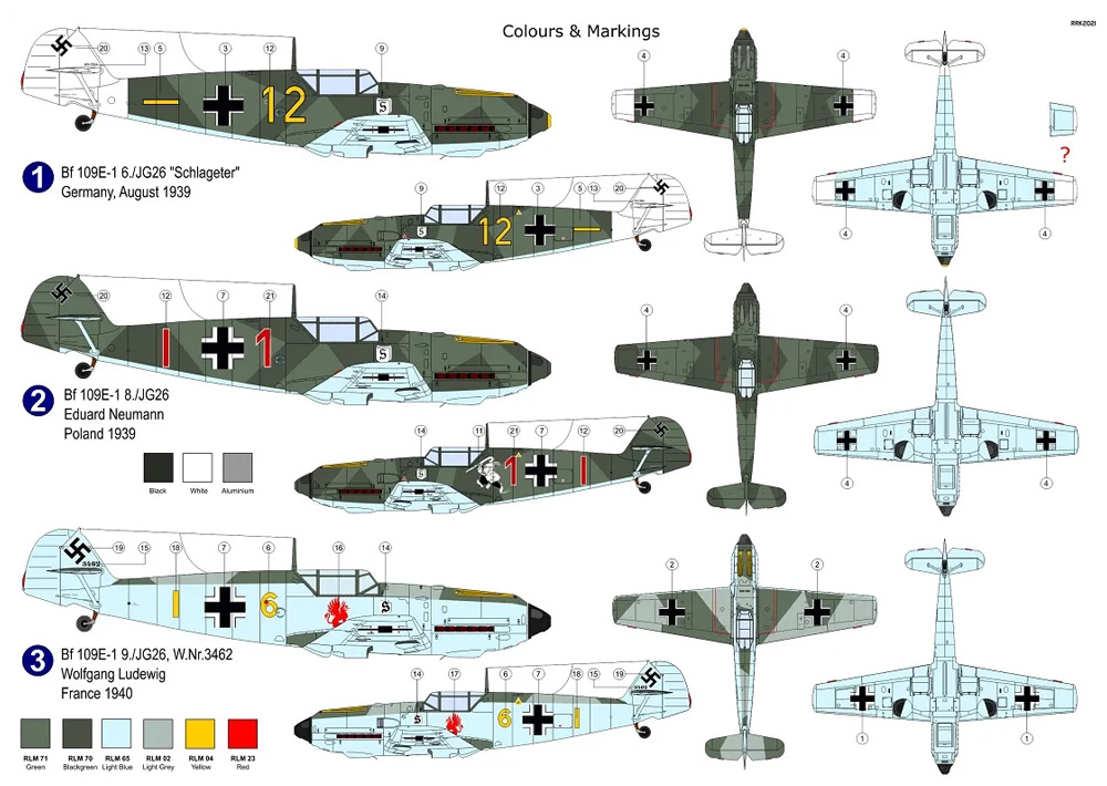 メッサーシュミット Bf109E-1 JG.26 プラモデル (AZ model 1/72 エアクラフト プラモデル No.AZ7697) 商品画像_1