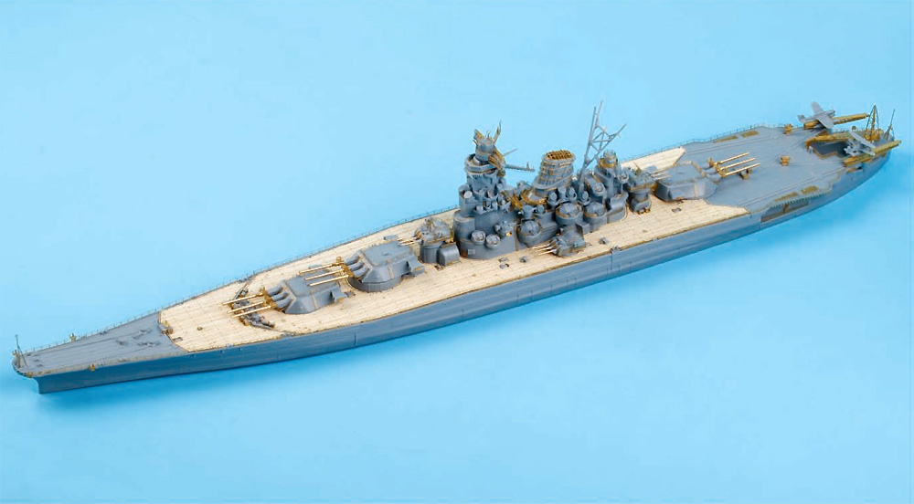 日本海軍 戦艦 武蔵 就役時用 純正グレードアップパーツセット エッチング (ピットロード 1/700 グレードアップパーツシリーズ No.GB7022) 商品画像_4