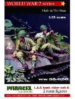 Paracel Miniatures WORLD WAR 2 Series 大日本帝国陸軍 戦車跨乗兵セット A 据わる跨乗兵