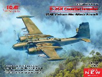 ICM 1/48 エアクラフト プラモデル B-26K カウンター インベーダー アメリカ空軍 ベトナム戦争 攻撃機